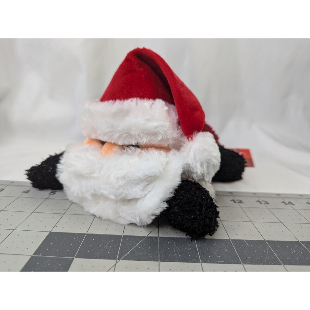 Russ Chimney Santa Claus Bean Plush Flat 11 Inch Long Stuffed Animal Toy